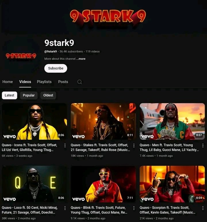 Ytautomation6's tweet image. Faceless hip-hop remix channel doing $2.5K+/mo with 14.5M views &amp;amp; 36K subs.

Proof that automated YouTube works.

Want a channel like this built for you?  
📩 DM or WhatsApp: +44 7447 959389

#yta #facelesschannel #youtubeautomation