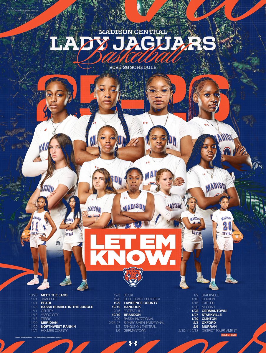 2025-26 Season Schedule. #letemKNOW #NoMoTalk #ProveIT