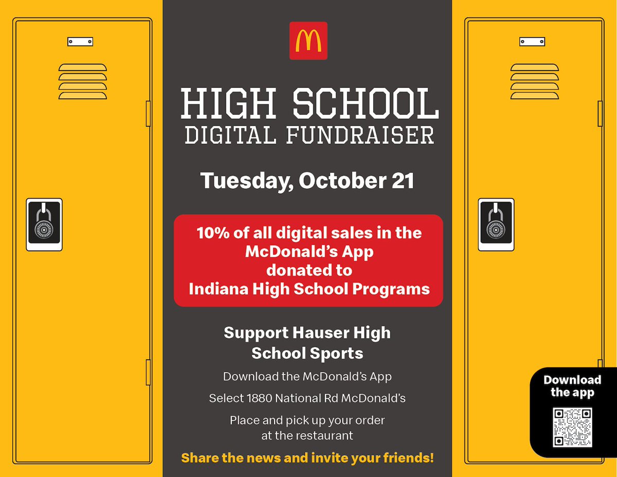 News: McDonald's Fundraiser Tuesday October 21, 2025 elweb.app/xhwwfmd