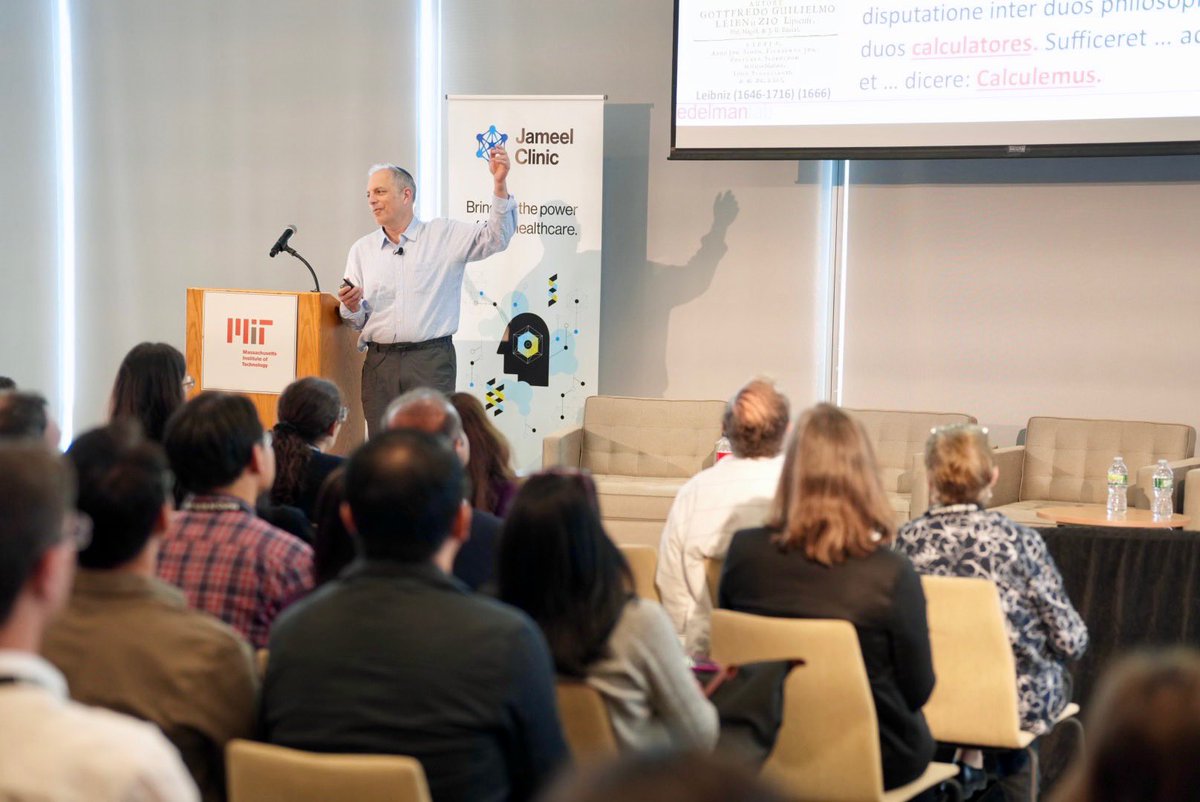 AIHealthMIT's tweet image. #JameelClinic PI Elazer Edelman compares AI to the mythical Golem. “Its downfall was uncontrollable. Very much like AI today, it can obey literally but can often miss its intent.” #AICures2025