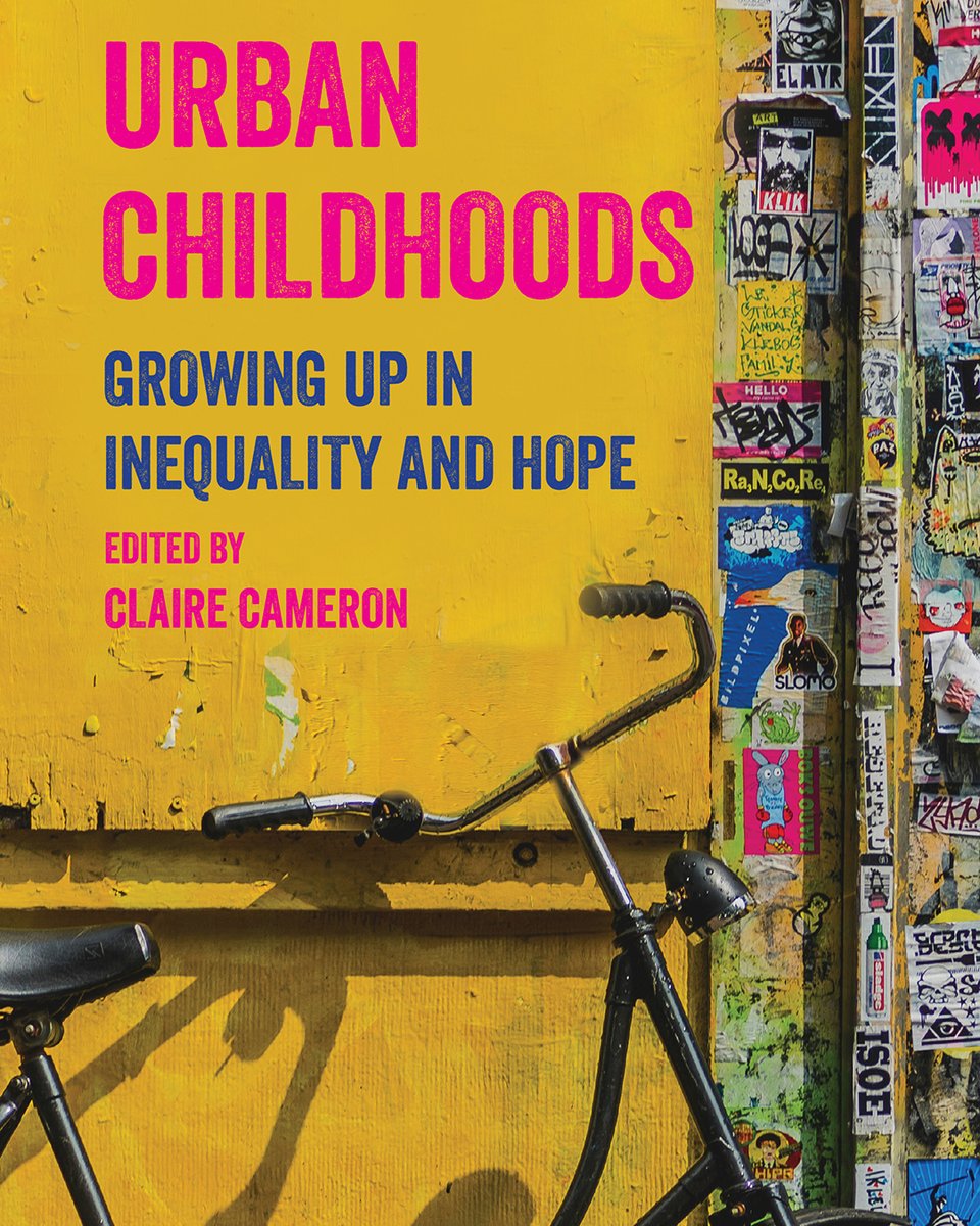 Congratulations to Claire Cameron! Her #OpenAccess book open access Urban Childhoods published today. Read and download free from bit.ly/4lHiq6v #ChildWellbeing #InnerCity