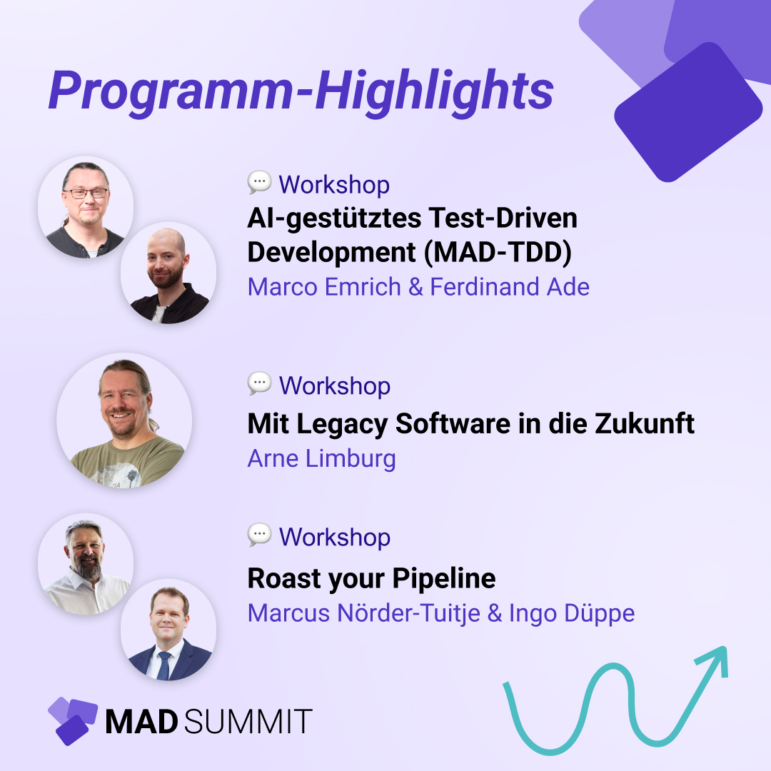 mad_summit's tweet image. Von Prompt Engineering über Legacy-System-Transformationen bis hin zur API-Security: Auf dem Summit erwarten dich 💬18+ Hands-on Workshops, 🎤5 Keynotes und ⚙ein Bootcamp.

Hier lernst du von echten Projekterfahrungen!

Zum gesamten Programm: mad-summit.de/berlin/program…