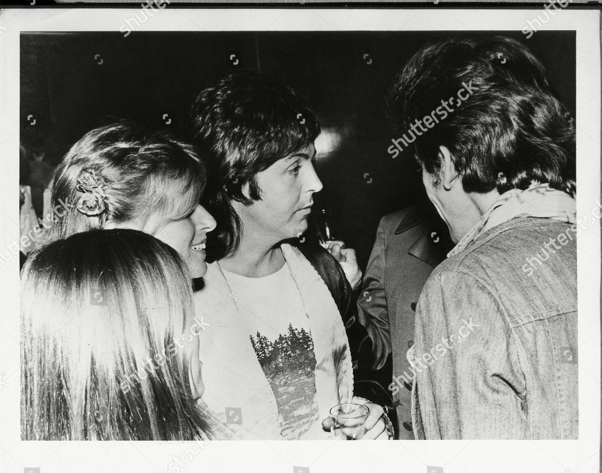 at the 'venus and mars' launch party aboard the queen mary - march 24, 1975.