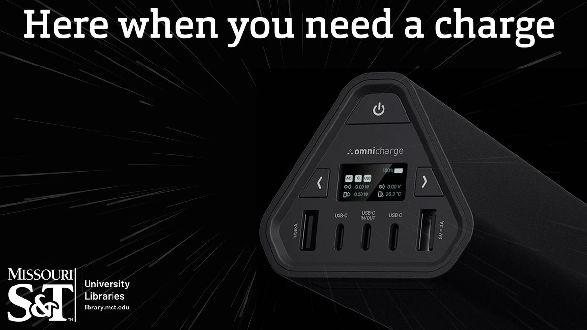 SandTLibrary's tweet image. Are you blasting off to class, but forgot to charge all your devices??? Grab a giant portable charger from the library for a few hours. It even has an outlet for your laptop! #sandtlibrary #portablecharger #Ihavethepower
