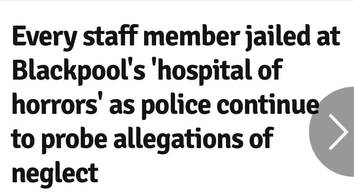 aswren's tweet image. Remember that grandmother that was raped to death on a stroke ward? It gets worse. They’re investigating 8 other deaths, and they’ve fired people for everything from abusing dementia patients to stealing medication to resell. Not a single British person in the article.