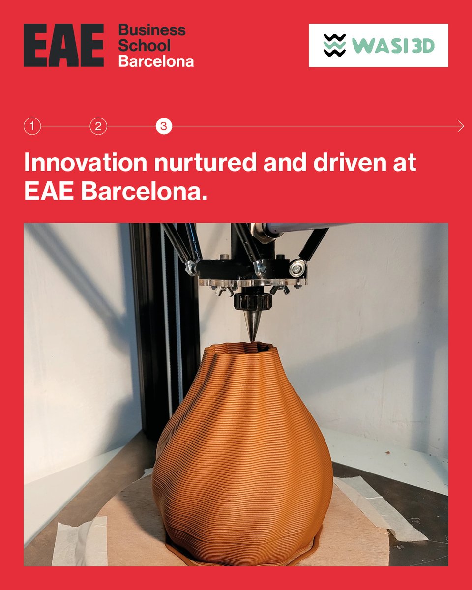 Our Alumni Diego de la Torre &amp; Wasi 3D — born at EAE Barcelona’s Entrepreneurship &amp; Innovation Hub — shortlisted for Start-up of the Year at the AMBA &amp; BGA Excellence Awards 2026!

🚀 Redefining interior architecture with sustainable, large-format 3D printing and circular design.
