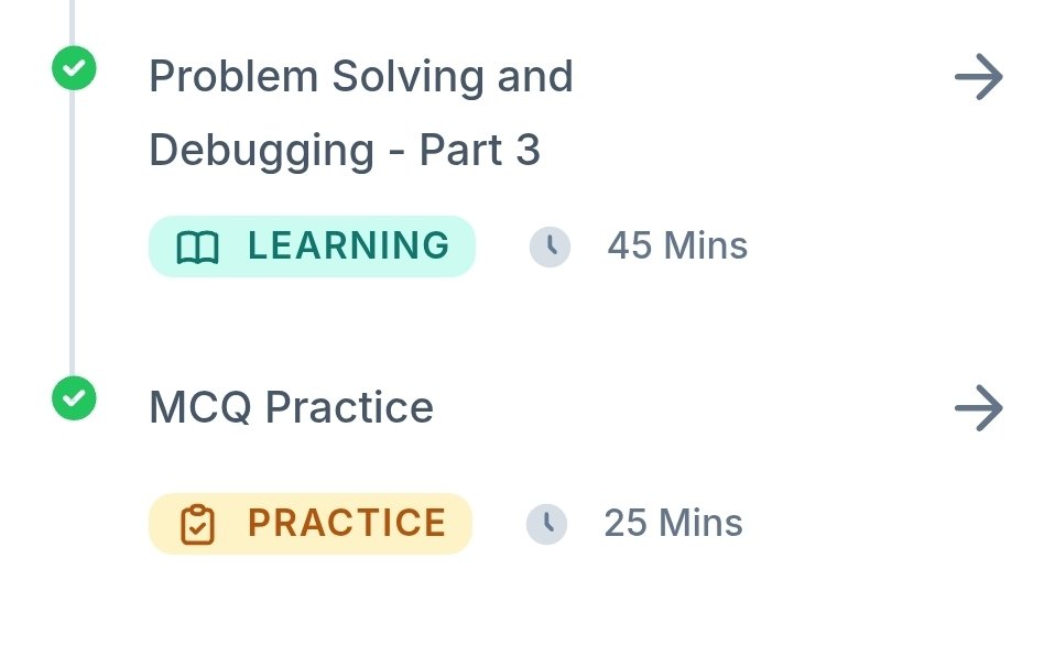 RushikeshR710's tweet photo. Today's Complete Lecture &amp; MCQ Practice - I Score✅️ 

#Nxtwave #CCBP #CCBP4.0 
#ccbian #journey #Acadmy #python #CodingJourney #Skill #technology #Development #India #Skilldevelopment #Growth #popular https://t.co/N8ynz9PMsu