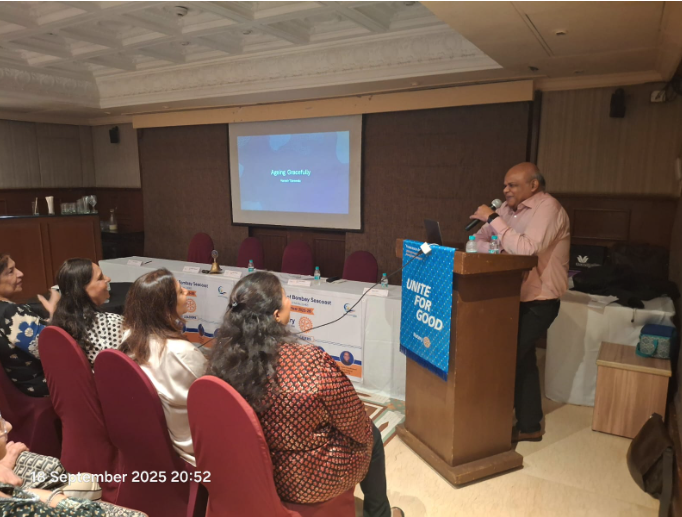 Last week, I had the honor of being the guest speaker at my Rotary Club, discussing the topic "Ageing Gracefully." I emphasized the significance of recalibrating our lives as we prepare to step off the treadmill and embrace an active, connected, and purposeful second innings.