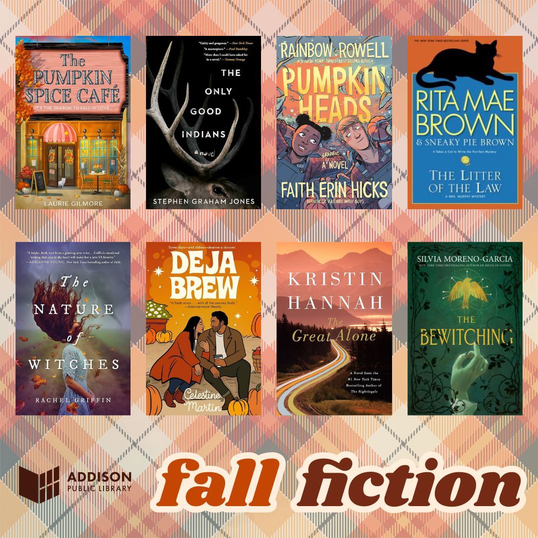 AddisonPubLib's tweet image. Happy first day of fall! 🍂 

Enjoy these fall-themed reads to start the season: add.swanlibraries.net/MyAccount/MyLi…