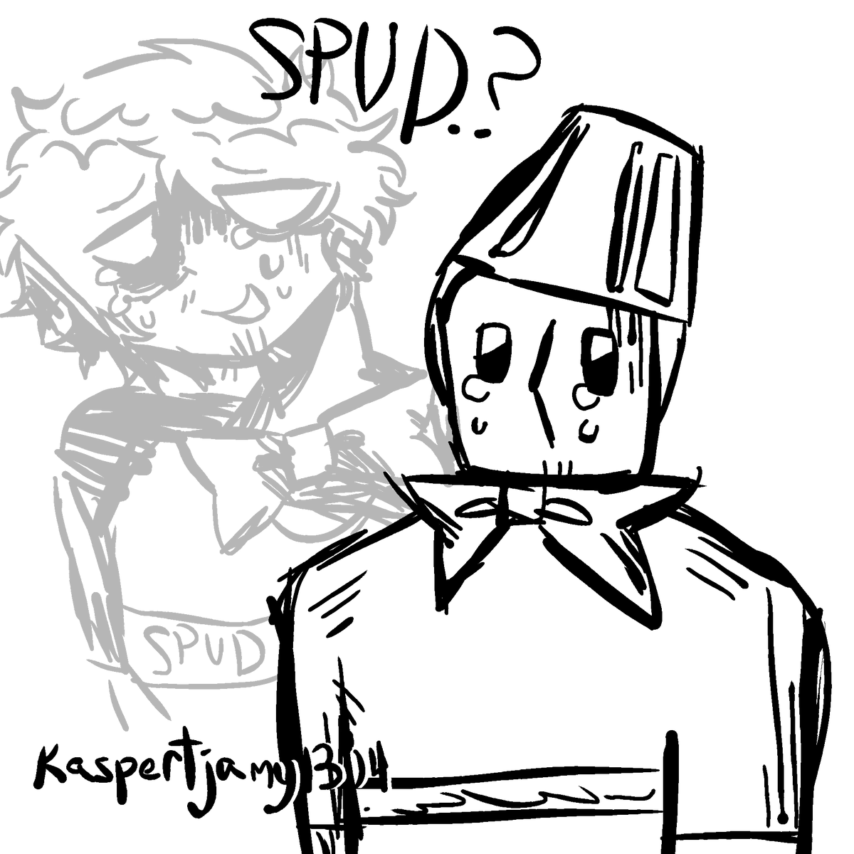 kaspertjamy1304's tweet image. Haven&apos;t drawn Frank for a while now lol

#regretevator #frank #spud
