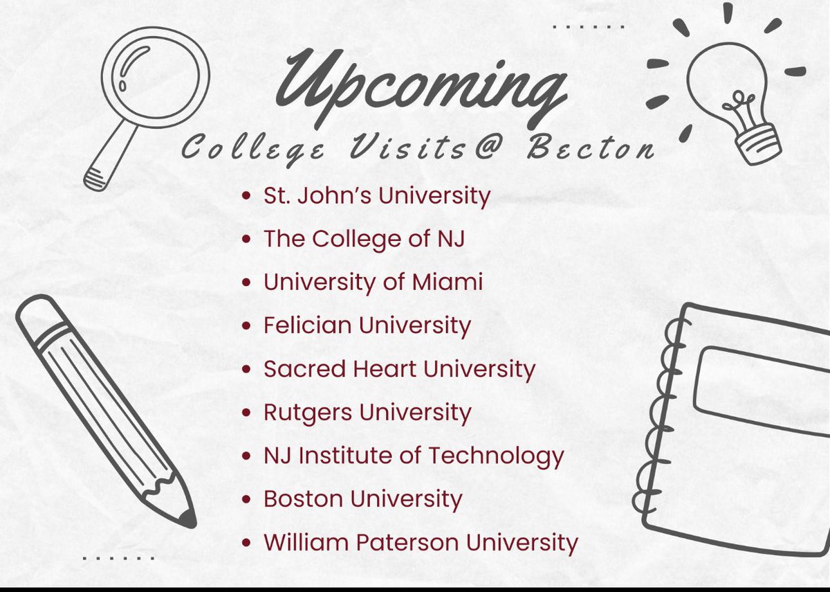 Seniors: Sign up for college visits through Naviance <a href="/BectonHS/">Becton Regional High School</a>