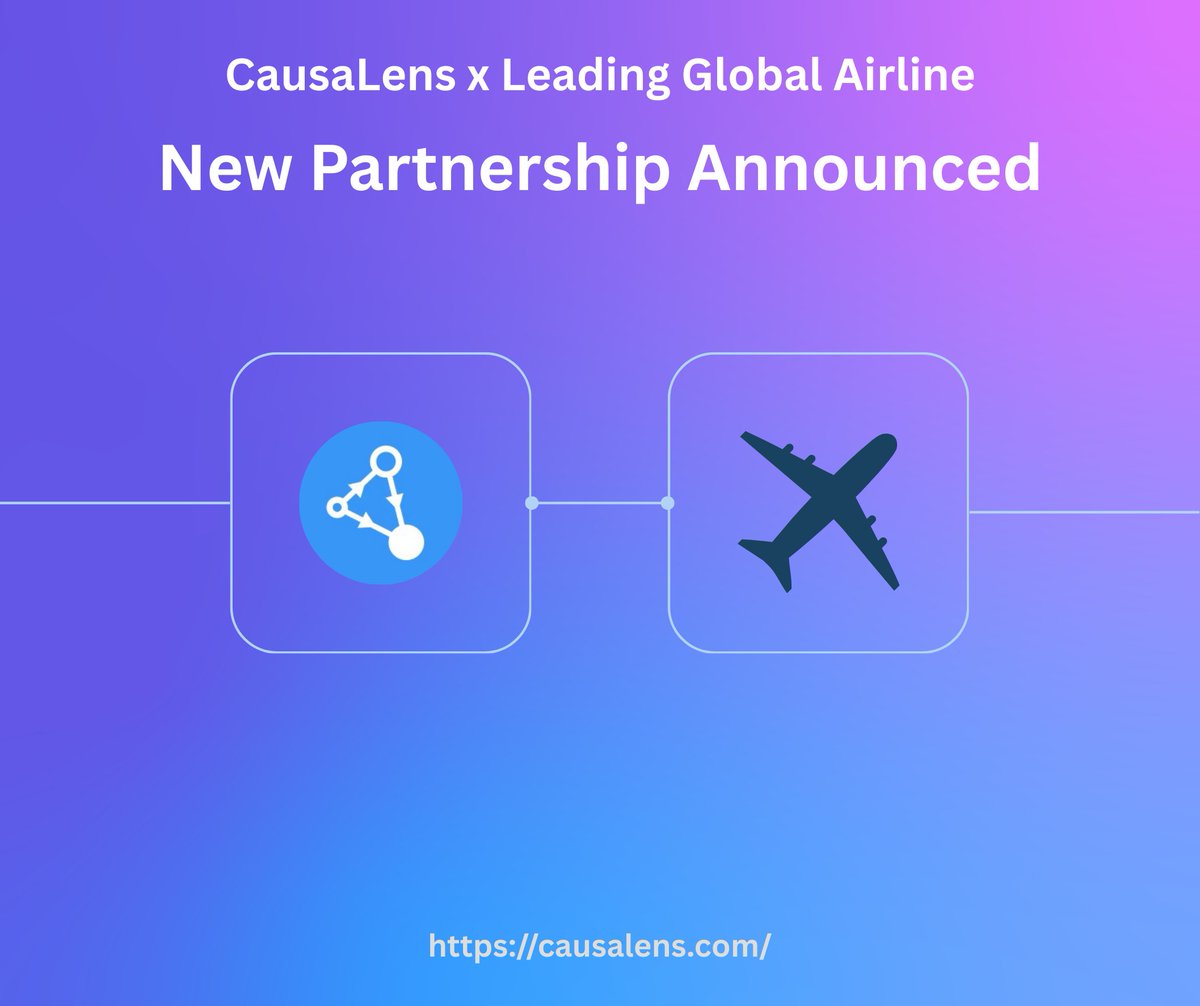 causaLens (@causalens) on Twitter photo 🎉 Major Partnership: Leading Global airline selects causaLens to revolutionize pricing strategy with digital workers.
THE RESULTS:
. 66% faster analysis through automated uncertainty quantification
. Real-time scaling across multiple markets
. Up to 9.1% revenue uplift in test 🎉 Major Partnership: Leading Global airline selects causaLens to revolutionize pricing strategy with digital workers.
THE RESULTS:
. 66% faster analysis through automated uncertainty quantification
. Real-time scaling across multiple markets
. Up to 9.1% revenue uplift in test