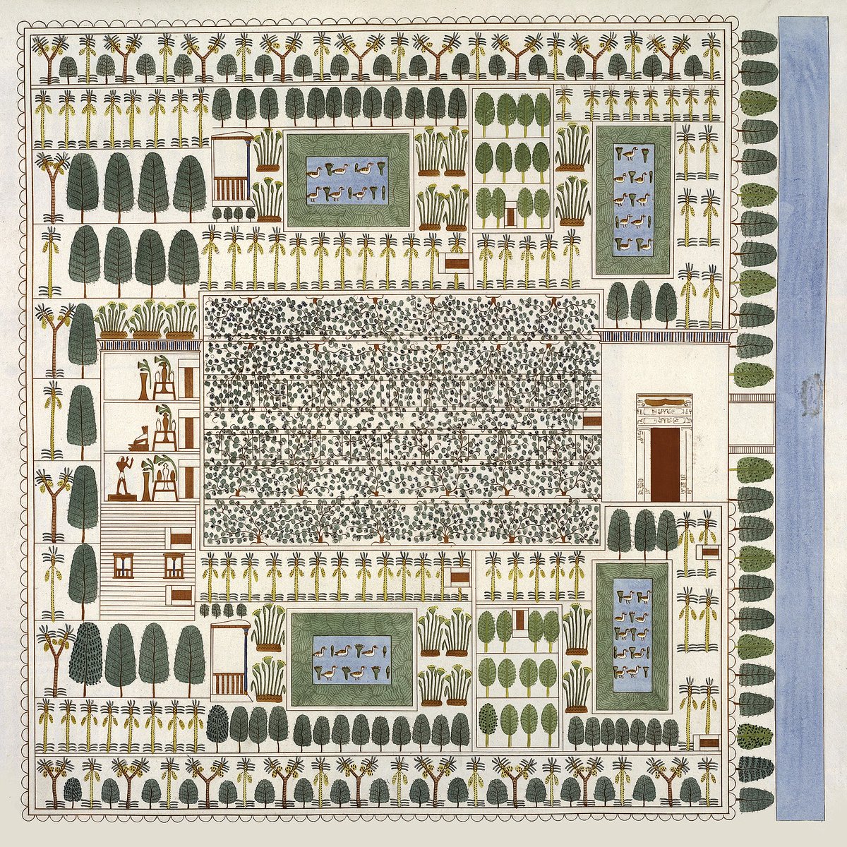 Sennefer Garden
Thebes, Egypt
25°43′14″N 32°36′37″E
c. 1400 BC
sensesatlas.com/sennefer-garde…