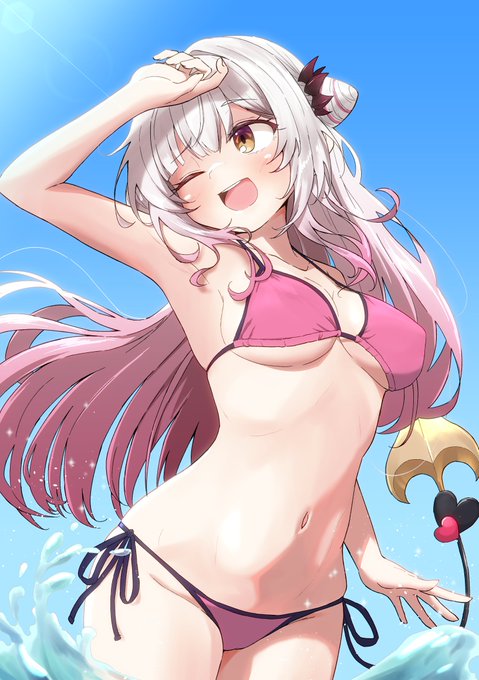 夏が終わってほしくないので水着のパトラちゃん描いた。
#パトラのアトリエ 