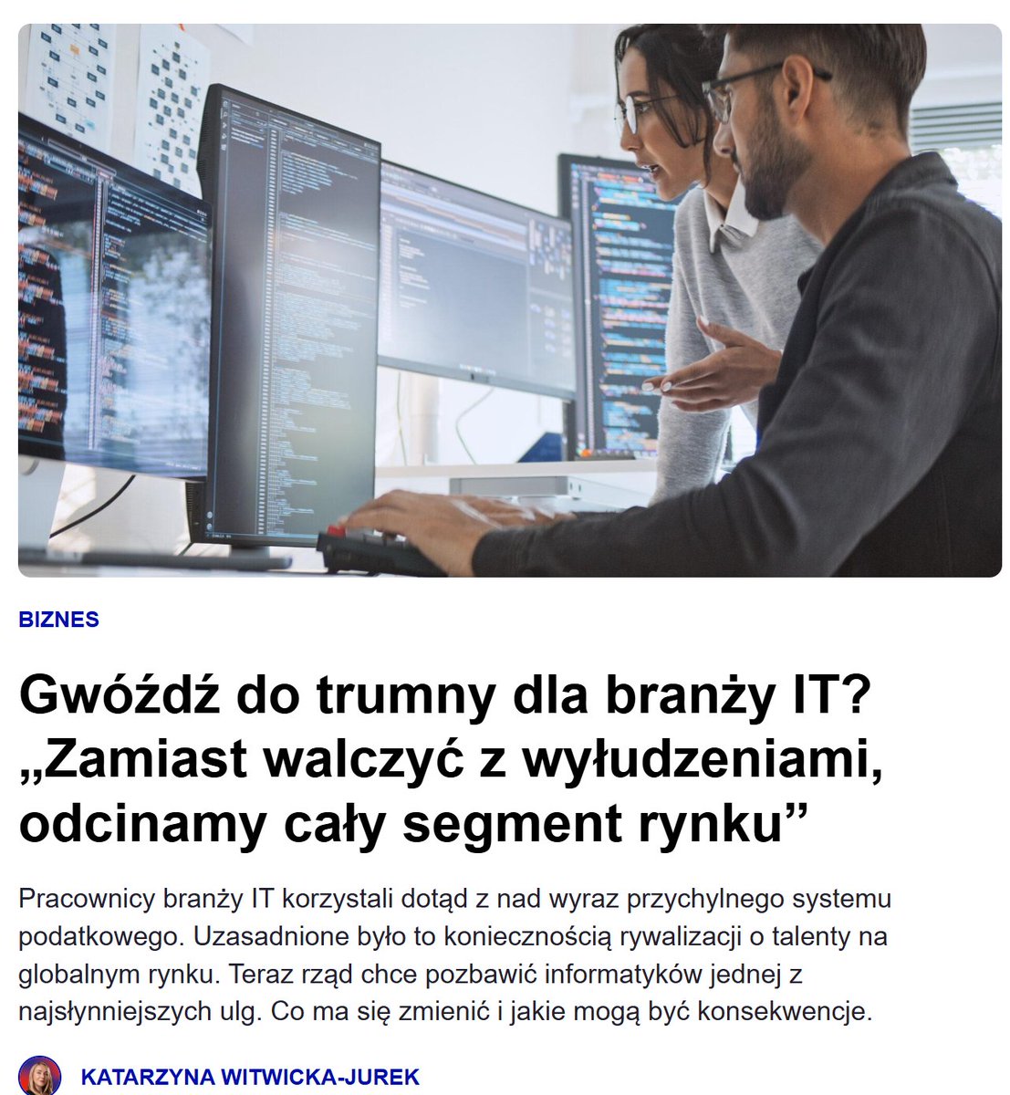 Szacun dla <a href="/MF_GOV_PL/">Ministerstwo Finansów</a> za chęć uszczelnienia IP Box - to prawdziwy test przedsiębiorcy 😎 

Tu nie chodzi o to, czy podatki płacą biedni na bogatych 💸

Tu chodzi o to, którym przedsiębiorcom na serio pomagać. Pomaganie wszystkim to "socjalizm" i nie działa🤔

(słychać wycie?)
