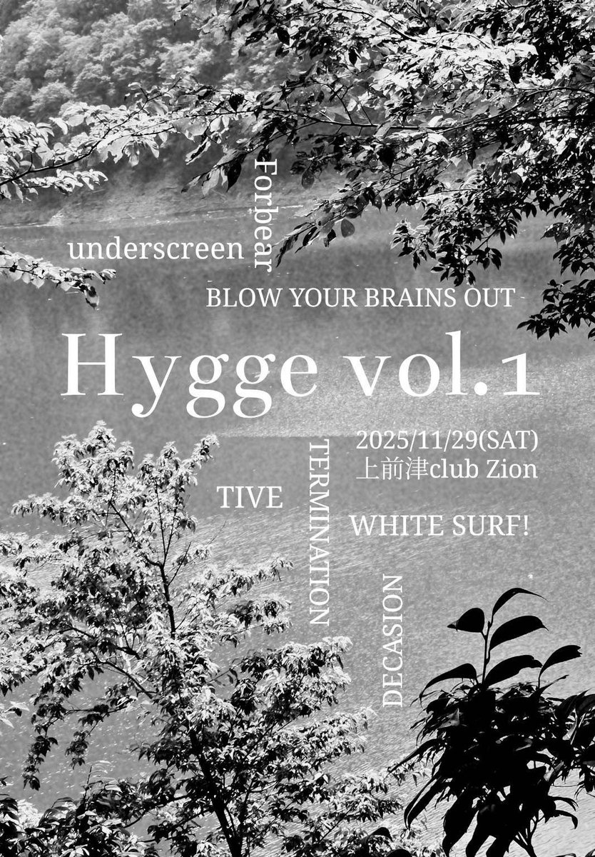tivehc's tweet image. ✨HYGEE VOL.1✨

2025.11/29（土）愛知 上前津CLUB ZION

🎫チケット
・DM
公演日、お名前、枚数をお伝えください