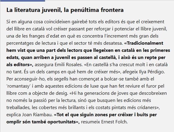 Me sap greu ser tan pesat. [No, no me'n sap: els professors cobram per ser pesats.]

Si la literatura juvenil és la penúltima frontera, vull recordar que molts joves llegeixen manga.

Editors, PUBLICAU MÉS MANGA EN CATALÀ.

Un reportatge del <a href="/diariRegio7/">Regió7.cat</a>: regio7.cat/cultures/2025/…