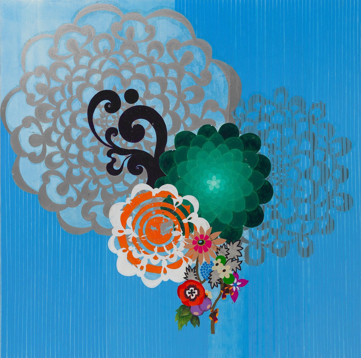 The Carnation and the Rose by Beatriz Milhazes #artbots #guggenheim