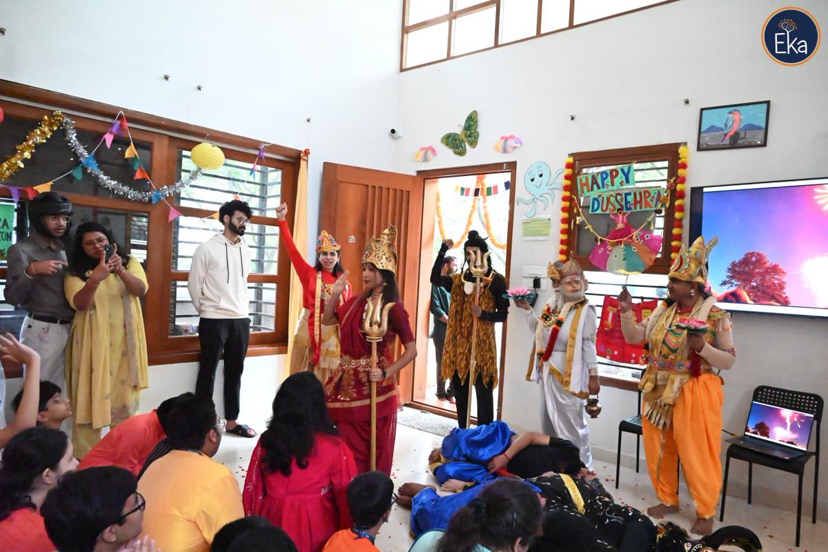 EkaInclusion's tweet photo. At EKA, we celebrate togetherness and joy through every festival. This Dussehra was a vibrant occasion filled with love, unity, and festive spirit, creating memories that our EKA family will cherish forever.
#AtEKAWeCelebrate #DussehraCelebration #FestiveSpirit #JoyOfTogetherness https://t.co/4R2EfIHyue