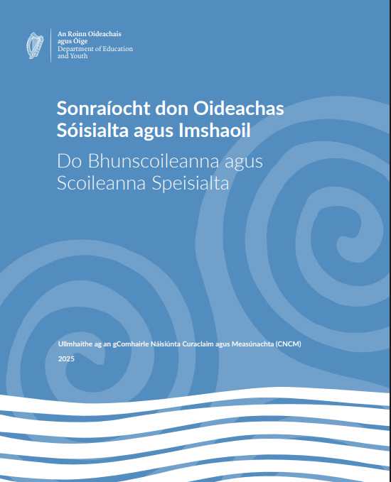 Oide_SEE's tweet image. Seoladh ár sonraíocht don Oideachas Sóisialta agus Imshaoil. Is am iontach é seo do gach duine atá páirteach san oideachas bunscoile, agus tá muid ag dúil le tacaíocht a thabhairt do scoileanna chun an curaclam seo a chur i bhfeidhm amach anseo. @NCCAie @Education_Ire #edchatie