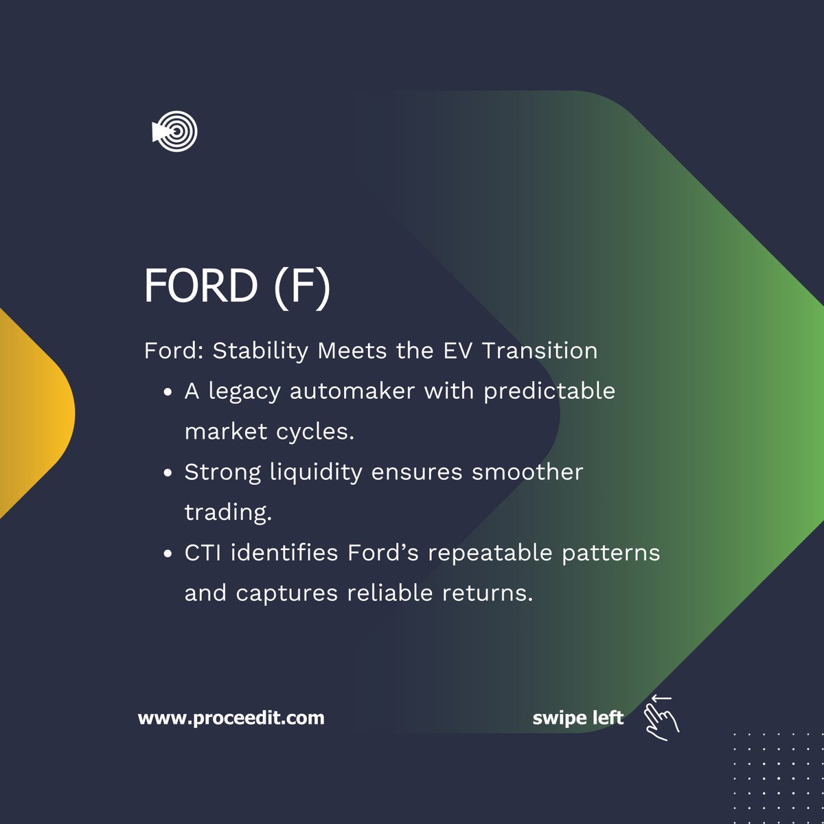 Proceedit's tweet image. One technology. Multiple assets. Unlimited possibilities.

CTI is built on focus — delivering daily AI-powered trading insights on a select family of assets: Apple, Tesla, Nvidia, and Ford.
Soon, the CTI family expands to include Bitcoin and Microsoft — unlocking even more…