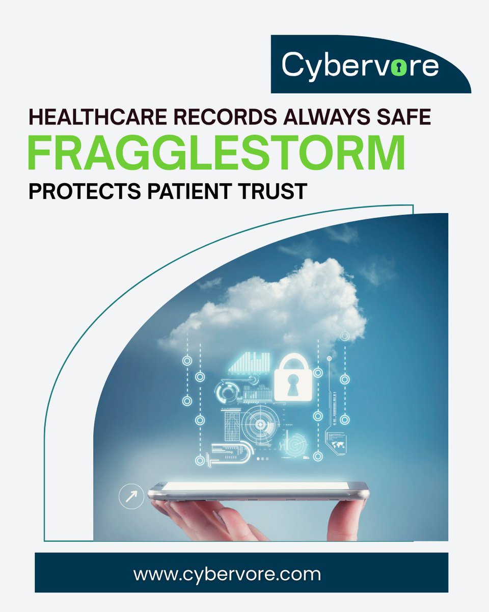 Patient trust starts with data security. 🏥 With Fragglestorm™, records are encrypted, fragmented, and scattered—leaving nothing for hackers or ransomware to find. Guard HIPAA compliance, protect patient lives, and empower your team with peace of mind. #DataProtection