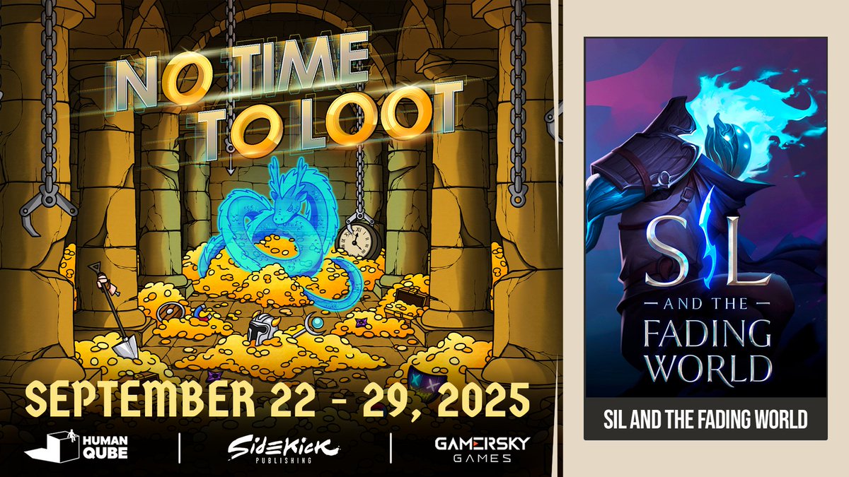 IceCrack_Games's tweet image. Sil and the Fading World is on #NoTimeToLoot2025 !! Go check the Steam event right now 👀
#indiegame #gamedev #steam