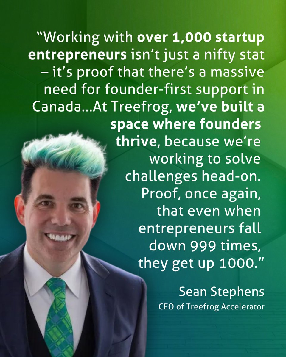 Since 2021, 1,000+ founders have joined our community of mentors &amp; partners working to remove barriers &amp; scale growth. 🎉 

We’re just getting started.

👉 Read more: treefrog.biz/treefrog-accel…

#TreefrogAccelerator