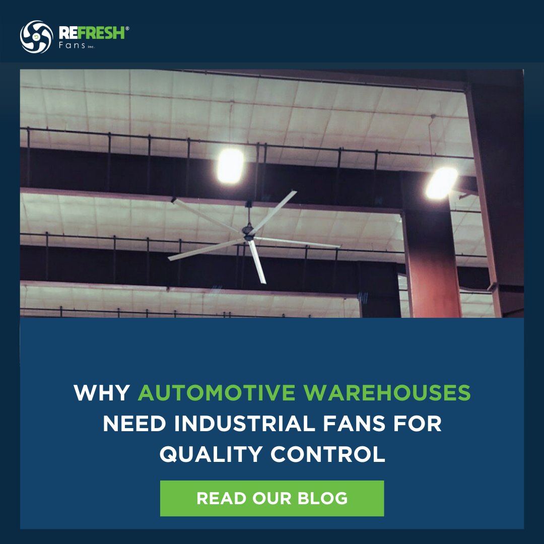 RefreshFans's tweet image. HVLS fans reduce hot spots, control humidity, cut dust, and boost comfort—leading to fewer defects and safer operations.

Read more: refreshfans.com/industrial-fan…

#AutomotiveIndustry #HVLSFans #QualityMatters #Sustainability #RefreshFans