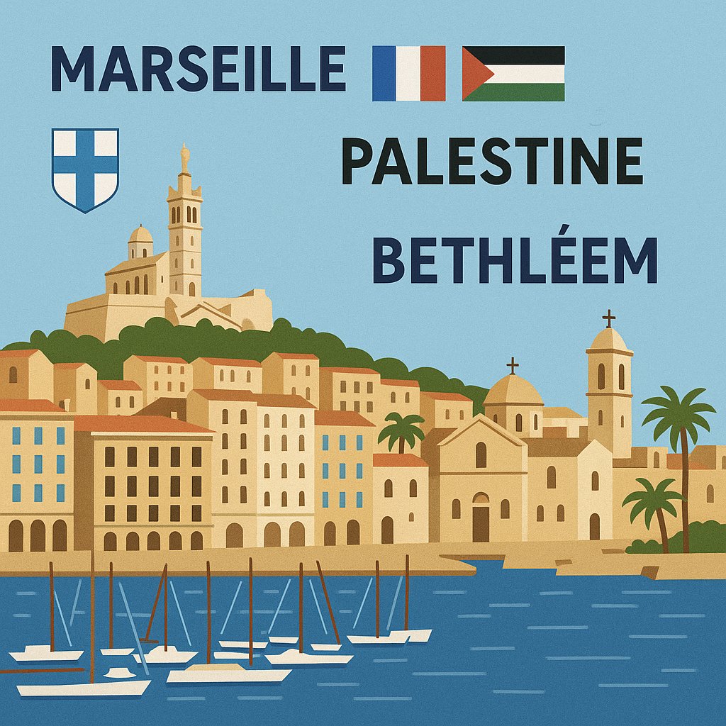 La ville de Marseille se jumelle avec la ville palestinienne de Bethléem.
Un geste fort de fraternité, de solidarité et de paix entre les peuples méditerranéens.
#Marseille #Paix #Solidarité #Palestine #Bethléem