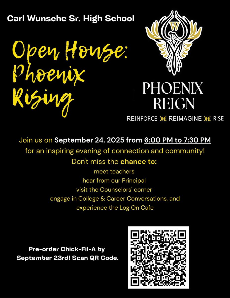 The week of Open House is finally here! We can't wait to see our students and parents this Wednesday, 9/24/25. Please see below for details.