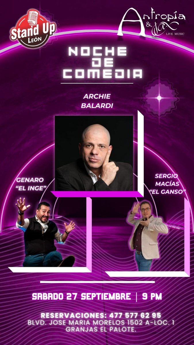 El próximo sábado iremos a tierras guanajuatenses para hacer reír a la banda. La risa no tiene fronteras.