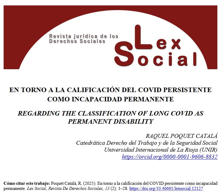 Lex Social, Revista de los Derechos Sociales tweet media