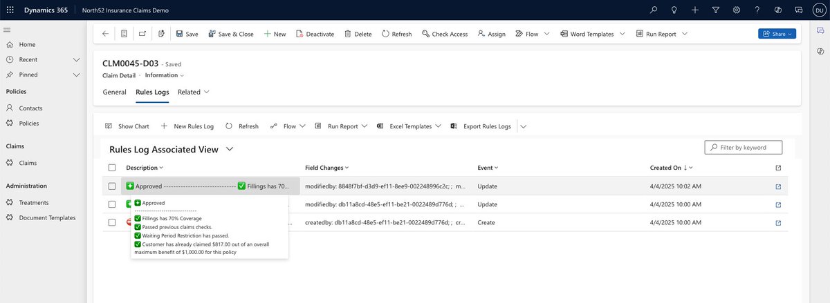 _north52_'s tweet image. Business Rules Example #292 - Custom Rules Log with Friendly Messages using North52 business rules engine for Microsoft Dynamics

Learn more: bit.ly/3VVN5Bq 

#BusinessRulesEngine #MSDyn365 #PowerPlatform #Dataverse