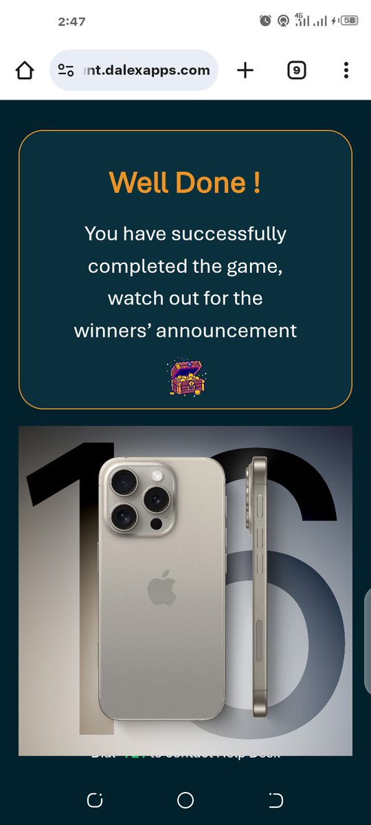 britesedemblnks's tweet image. God no go shame us 🙏
I made it 🔥
#DalexSWIFT #FoundersDay #TreasureHunt #iPhone16ProMax