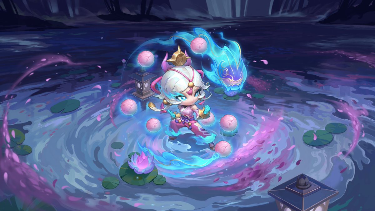 TFT Chibi Spirit Blossom Yunara splash art