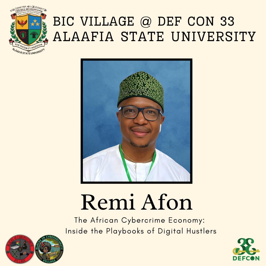 GoLegitOfficial's tweet image. Africa’s cyber hustle decoded!

Our founder, @RemiAfon, took the global stage at #DEFCON33, the world’s most legendary hacker gathering, held in Las Vegas on August 9th, 2025.

Watch the full talk here 👇
🎥 youtu.be/mnxGjqiD4to

From #Cybercrime to #GoLegit

#CyberAfrica