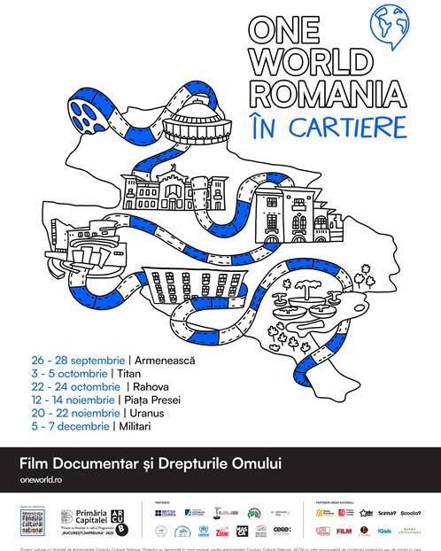 One World Romania în cartiere la.liternet.ro/REeJi7

One World Romania în cartiere aduce filmul documentar mai aproape de comunitățile bucureștene, printr-o serie de activități culturale concepute în colaborare cu diverse organizații, instituții și grupuri de inițiativă civic…