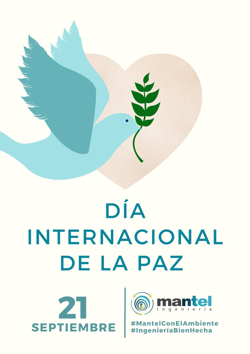 MantelGroupLLC's tweet photo. Ayer conmemoramos una fecha que nos recuerda que la paz no es solo la ausencia de conflictos, sino la construcción de relaciones basadas en respeto, empatía y cooperación.
Cada aporte, suma a un futuro donde la convivencia y la armonía sean protagonistas. 💙

#IngenieríaBienHecha https://t.co/hmsKz7enDM