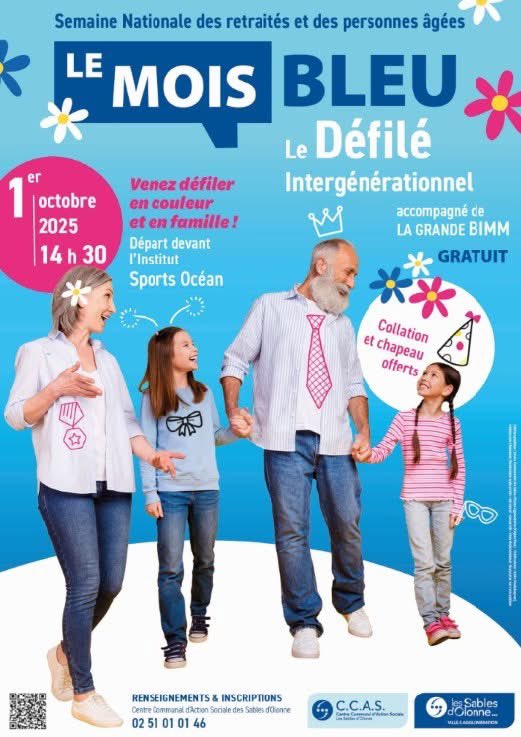 Vieillir, une force à partager !

Aux Sables d'Olonne, vieillir ne signifie pas se retirer mais s'engager, participer, rayonner ! 
Pour célébrer cet état d'esprit, l'Agglo propose chaque année un guide des aides, événements, ateliers... dédiés à nos aînés.
shorturl.at/93j2u
