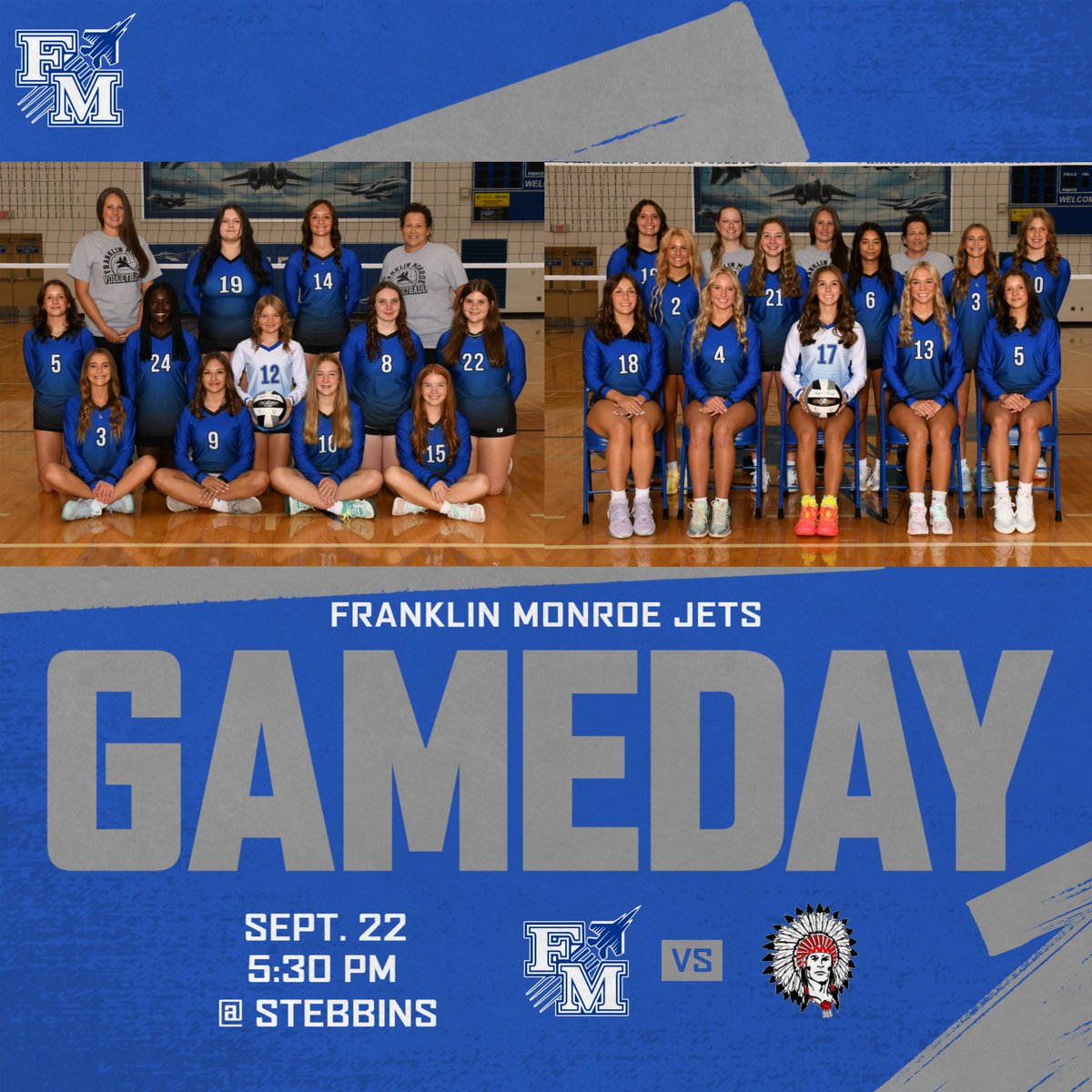 Good luck Lady Jets 🏐 heading to Stebbins this evening!

#GoJets