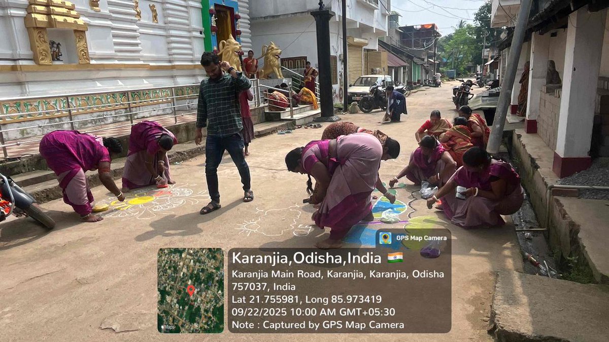 NACKaranjia's tweet photo. swachhata hin seva-2025 campaign under the theme  Of "Swachhotsav" rongoli program  organised by  karanjia NAC.
@HUDDeptOdisha 
#SwachhataHiSeva2025 
@CMO_Odisha https://t.co/WajaWEDbrd