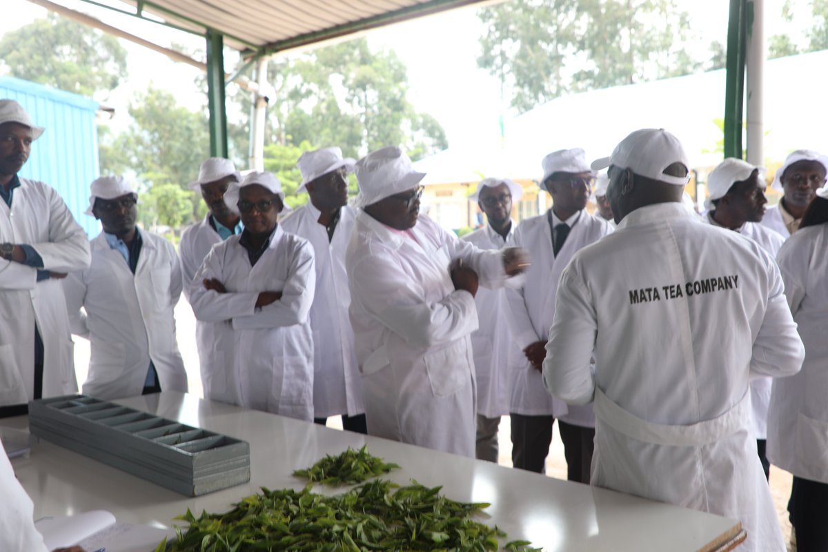 Nyuma yo  gutangiza igihembwe cy'Ihinga 2026 , Minisitiri w'Intebe Dr. Nsengiyumva Justin yasuye kandi  Uruganda rw'Icyayi rwa  Mata  asaba ubuyobozi bw'uruganda gukomeza gufatanya n'abatuarage mu kongera umusaruro w'icyayi mu bwiza no mu bwinshi. <a href="/RwandAgriExport/">NAEB</a>