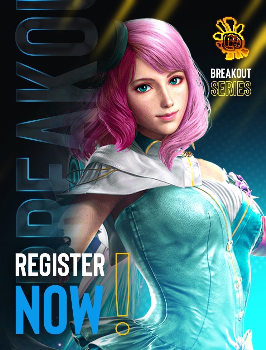 💫 Registration for Breakout Series: TEKKEN 8 Week 66 is open! 

NO ENTRY FEE

Enter the Arena ~
🗓️ Date: Every Wednesday at 8pm EST
🖋️ Sign Up: start.gg/BreakoutT8