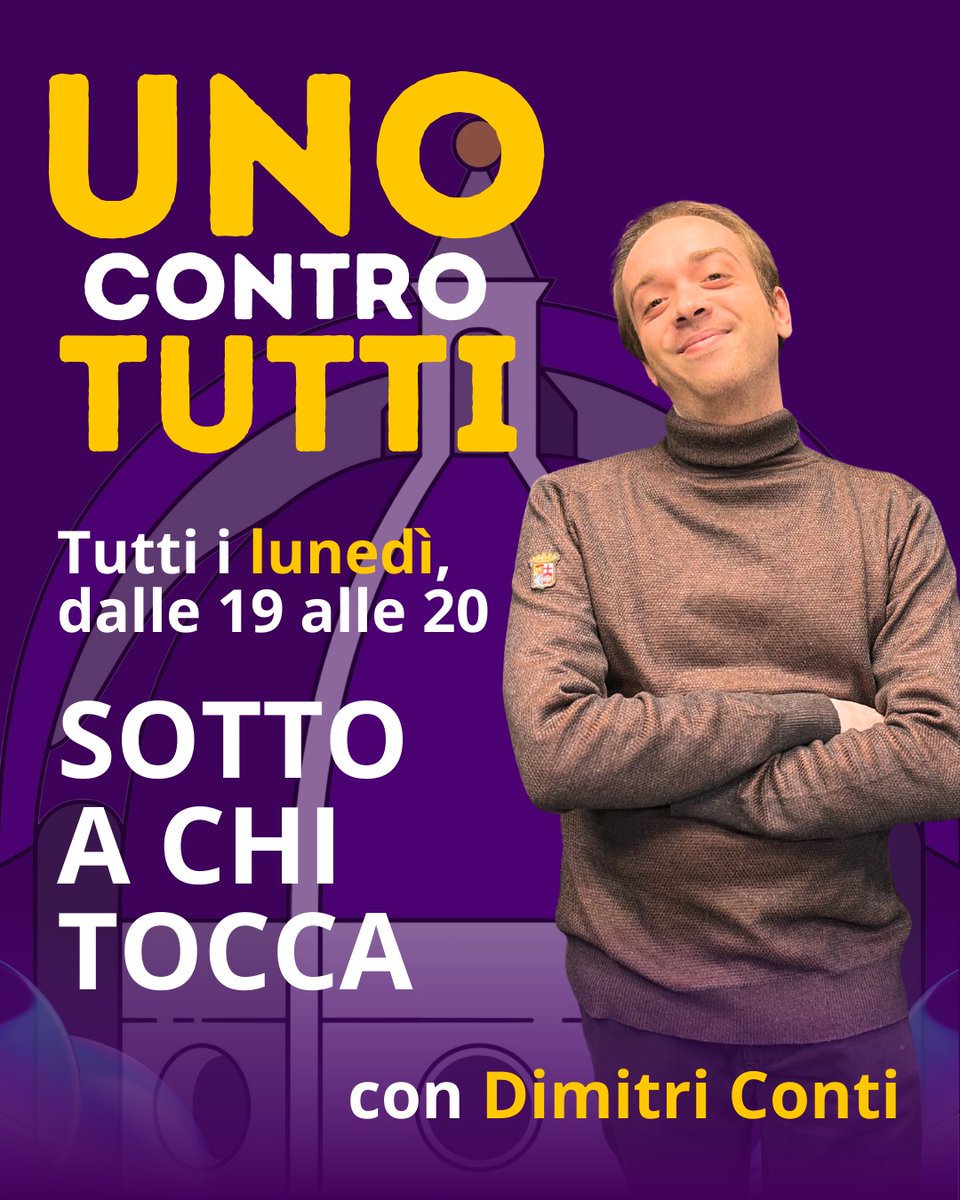 dimitri_conti's tweet photo. Con grande onore, condurrò ogni lunedì dalle 19 alle 20 una nuova trasmissione su @RadioFiViola incentrata su dibattiti, polemica e opinioni taglienti. La prima puntata è oggi, vi aspetto! #Fiorentina https://t.co/dwTGJR593f
