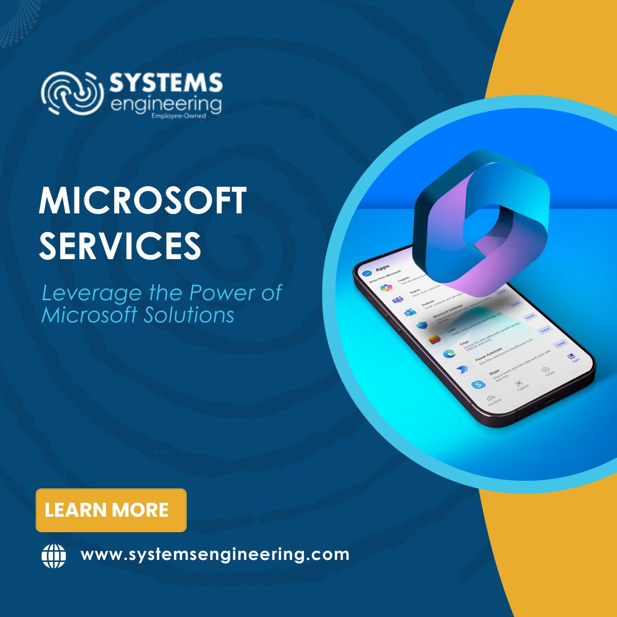 sysengineering's tweet image. Microsoft services are the backbone of secure, productive IT.

Discover how we make Microsoft work smarter for your business:
hubs.ly/Q03KbcQ20

#MicrosoftPartner #ManagedIT #Cybersecurity #FutureReadyIT #SystemsEngineering