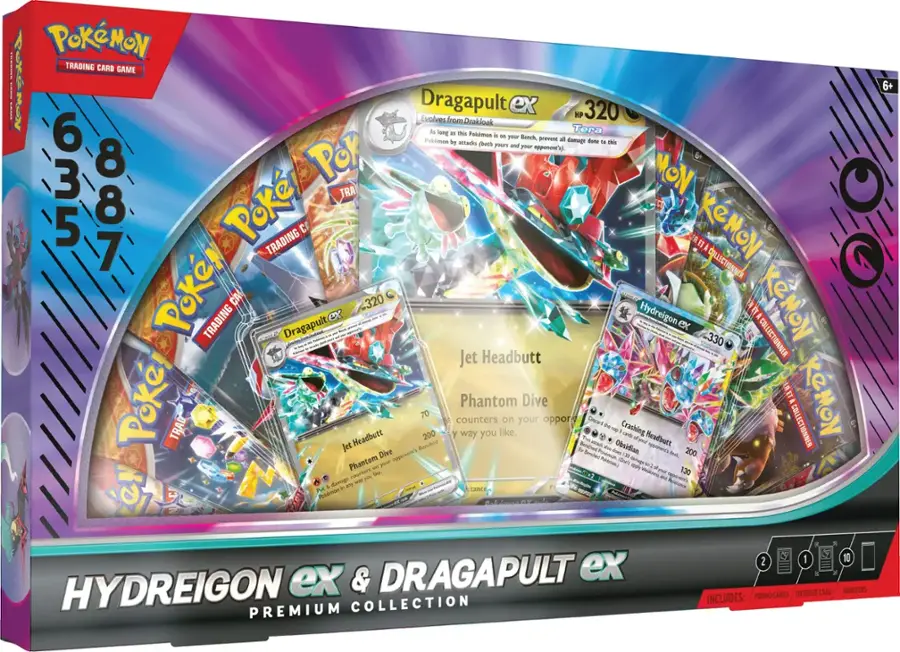 Hydreigon ex &amp; Dragapult ex Premium Collection is available by Invitation at Best Buy!

➡️ buff.ly/ucSbCGU

#Pokemon #PokemonTCG #ad