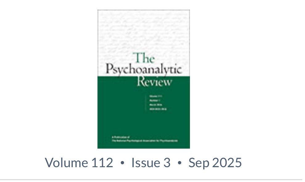 BiteSize Therapy (@bitesizetherapy) on Twitter photo πβπ ππ π¦πβππππππ¦π‘ππ π
ππ£πππ€ recently published βFrom Object Relations to Public Relations: Making Psychodynamic Theory Accessible.β The paper is currently inaccessible without a journal subscription π€£
Where the paper was, there six month embargo shall be. πβπ ππ π¦πβππππππ¦π‘ππ π
ππ£πππ€ recently published βFrom Object Relations to Public Relations: Making Psychodynamic Theory Accessible.β The paper is currently inaccessible without a journal subscription π€£
Where the paper was, there six month embargo shall be.