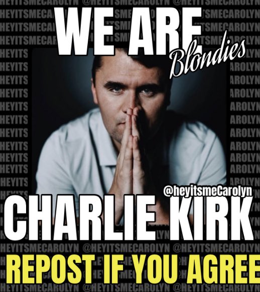 heyitsmeCarolyn's tweet photo. WE ARE CHARLIE KIRK🇺🇸🇺🇸 https://t.co/GaNOZSOQQt