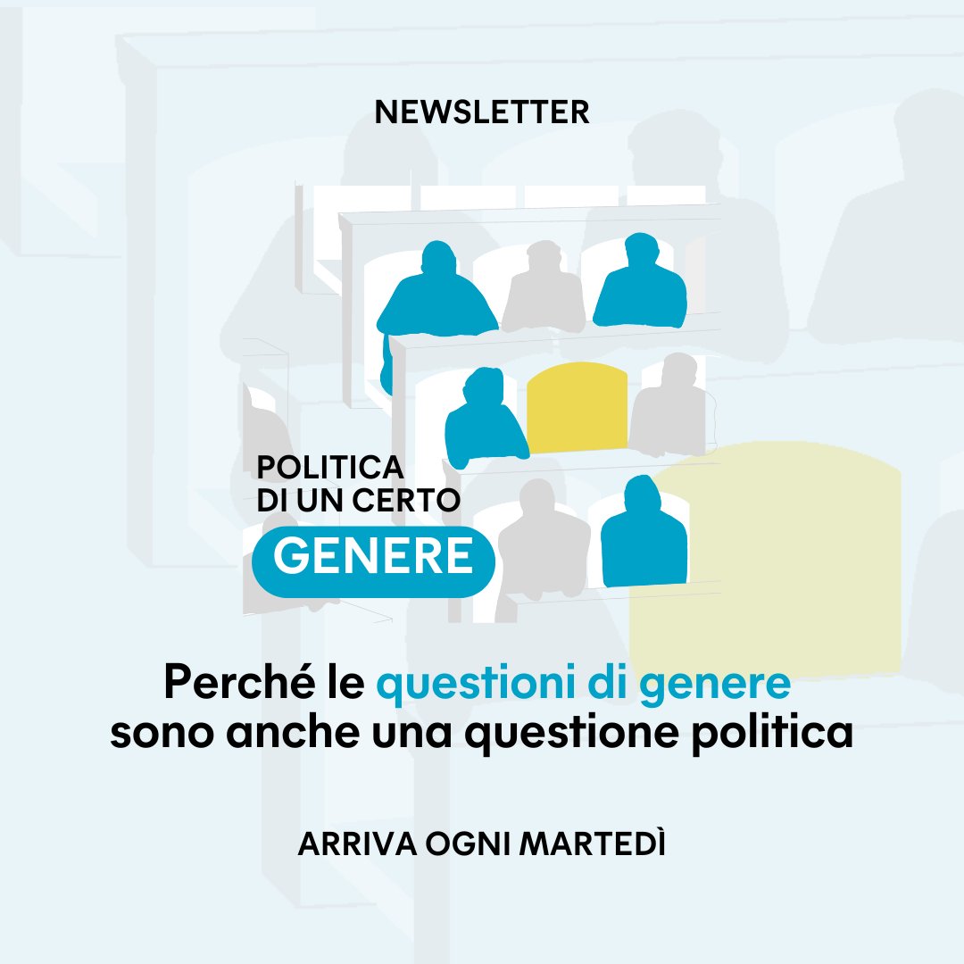 📌 Quote, parole, rappresentanza, ruoli: il genere attraversa la politica ogni giorno. Noi lo raccontiamo ogni martedì.

Iscriviti qui: pagellapolitica.it/articoli/newsl….